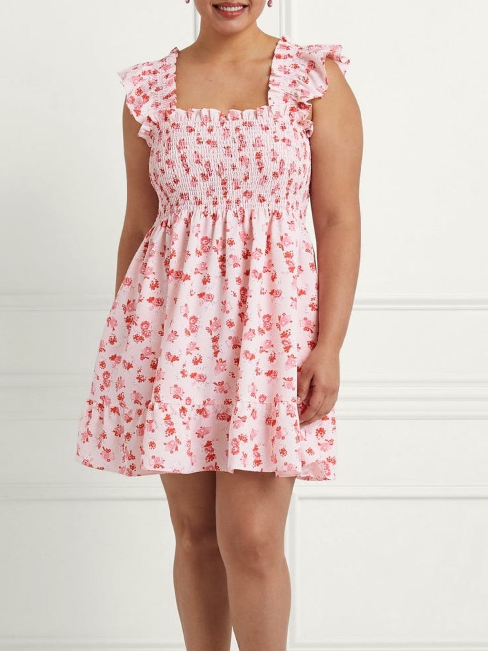 Hill House Home Crepe Elizabeth Nap Dress Pink Love Letter Collection